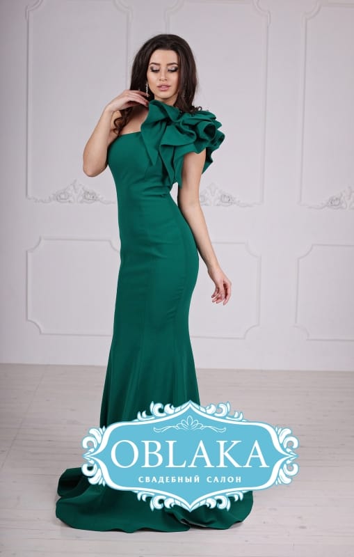 Вечірня сукня силуету годе з асиметричним ліфом на одне плече Loveliness