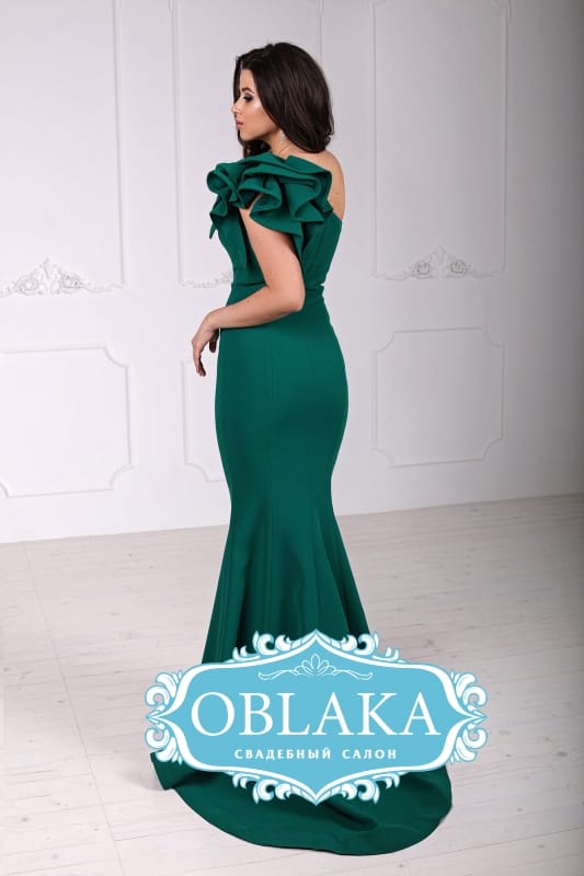 Вечірня сукня силуету годе з асиметричним ліфом на одне плече Loveliness