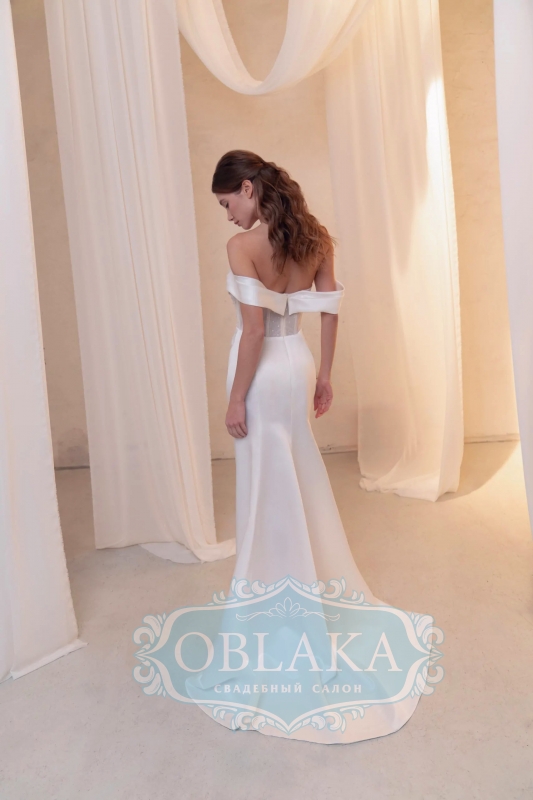 Весільна сукня русалка з розрізом Agnes