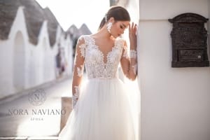 Весільна сукня А-силуету з довгими рукавами Maria 18307